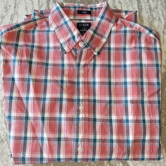 J. Crew Men's Plaid Casual Shirt New Size Medium - Picture 3 of 3